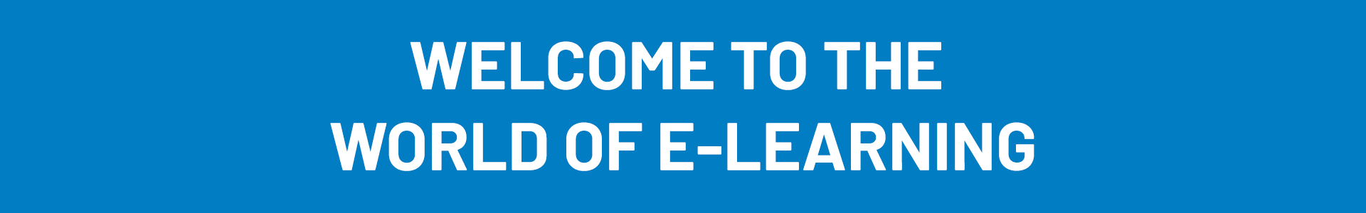 Welcome banner na engleskom